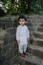 Boys Embroidered White Kurta Shalwar Set - Parsa Stiching Studio