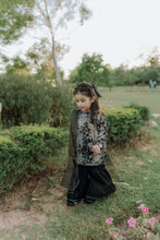 Black Monochrome Gharara - Parsa Stiching Studio