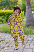 2 Piece - Printed khaddar Suit