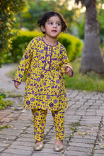 2 Piece - Printed khaddar Suit